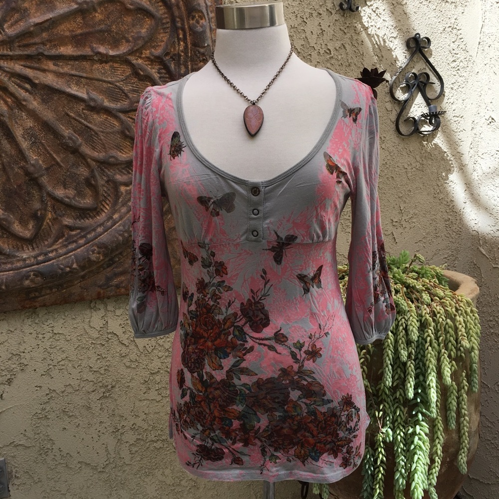 Butterfly drop out tunic